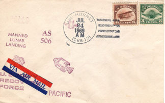 Unusual first US airmail stamps on Hornet PRS