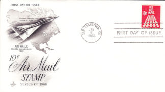 XB-70 cachet on first day air mail stamp