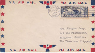 Scarce FLOWN Miami to Kingston American Clipper