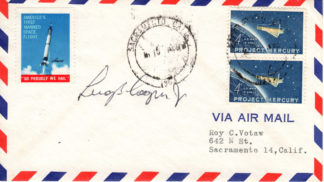 Early Cooper AUTO? Postmarked day of flight