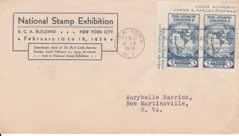 Pair of 768 on better National Stamp Exhibition cachet