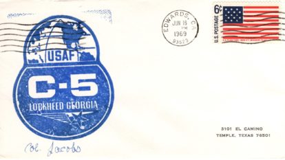 Series of 5 flight test covers on C-5 Gallaxy