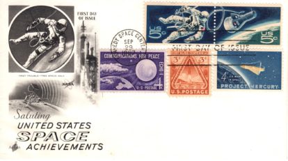 ArtCraft 1331-32 FDC with additional space stamps