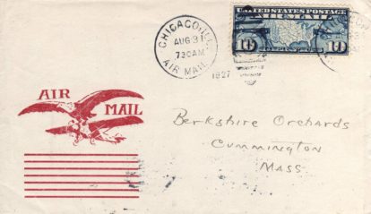 Lone eagle and Spirit on Chicago Air Mail to NY