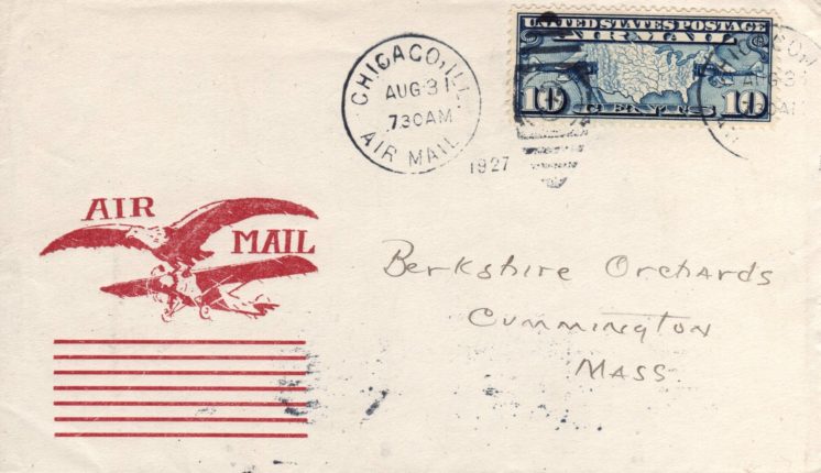 Lone eagle and Spirit on Chicago Air Mail to NY