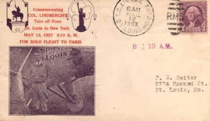 6th Anniversary postmarked St. Louis