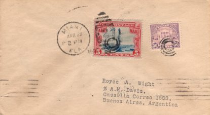 Unusual franking on L-77 sent for a collector