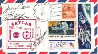 Skylab 4 crew AUTO on PRS envelope