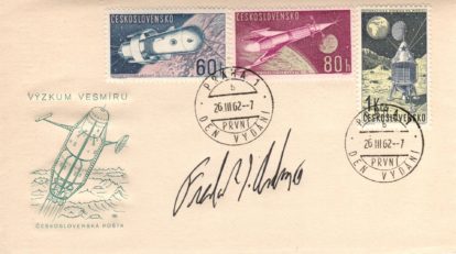 Fred Ordway AUTO in Czech envelope