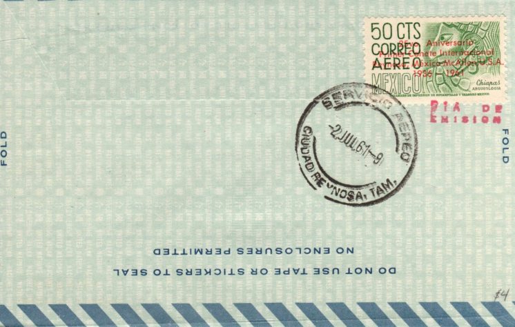 1961 McAllen EZ 46C6 FLOWN Air Letter