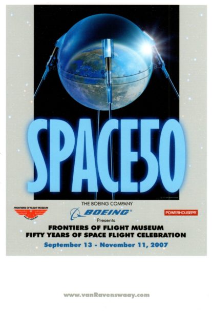 Sputnik poster mint postcard art