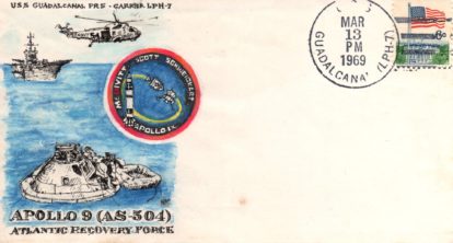 Apollo 9 USS Guadalcanal PRS HC pen