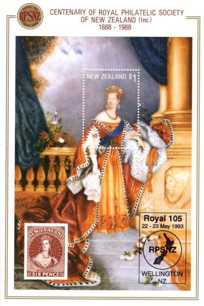 100 years of Royal New Zealand Philatelic Society sheetlet