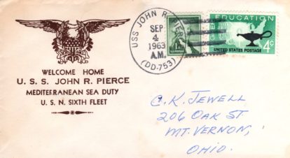 USS John R. Pierce post Mercury