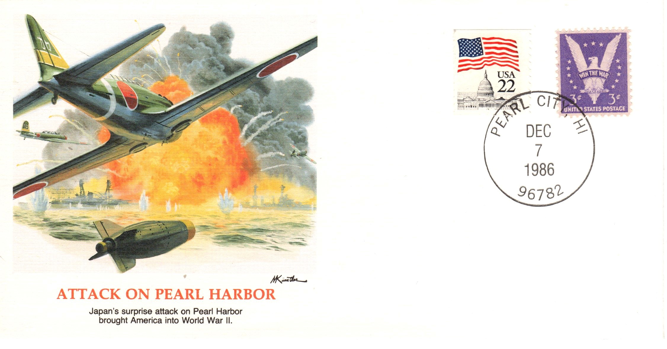 Pearl Harbor anniversary cover American Astrophilately 2.0