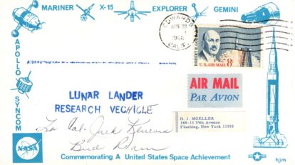 Lunar Lander Research Vehicle by Klever and Ream. Not autographed