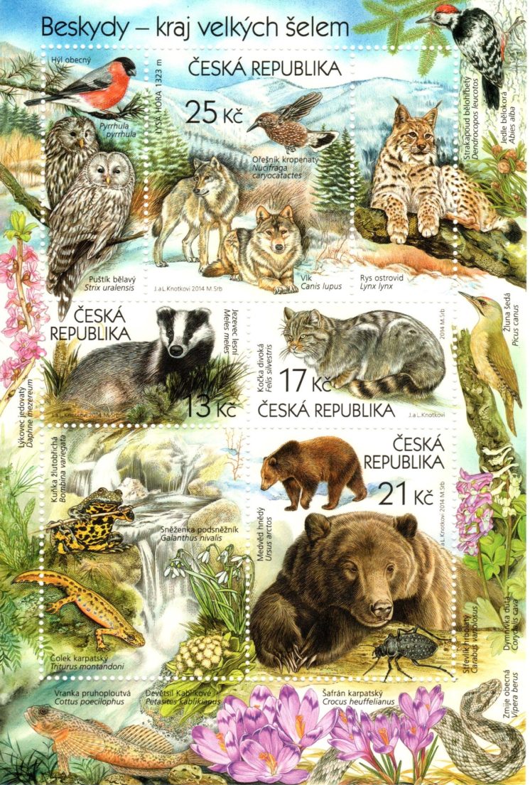 Czech souvenir sheets (5 different) 5