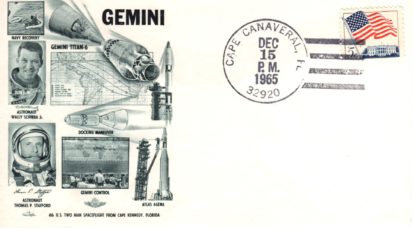 Great looking Cape Canaveral cancel with engraved Orbit cachet