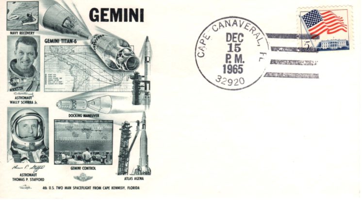 Great looking Cape Canaveral cancel with engraved Orbit cachet