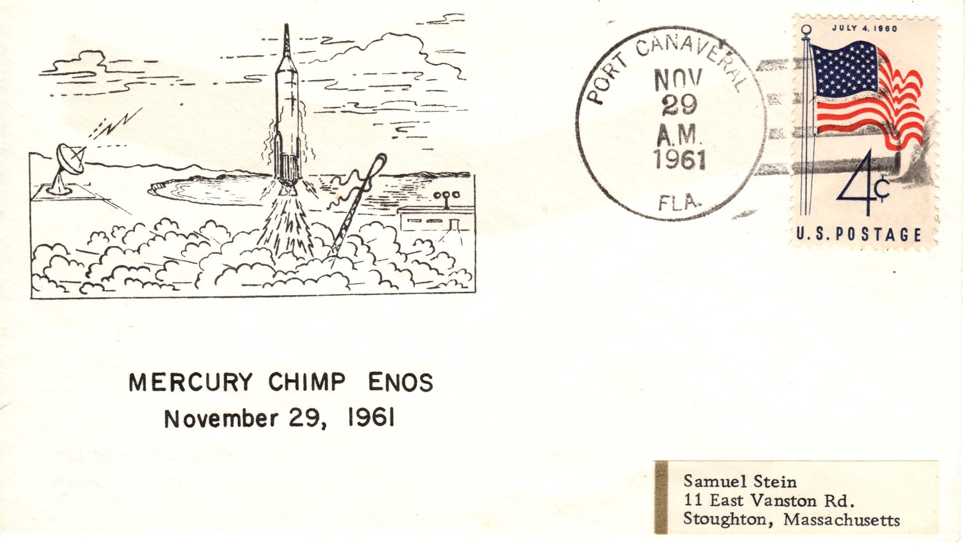 Highway illustration for Enos monkey flight - American Astrophilately 2.0