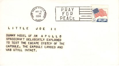 A-001 Apollo capsule qualification test