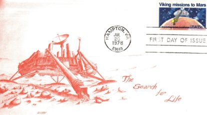 Viking FDC with unusual Globe artwork signed on reverse
