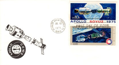 Space City Cover Society ASTP FDC with both stamps