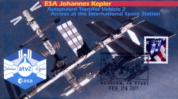 Kepler ATV2 Docking at ISS Houston TX Feb 24 2011