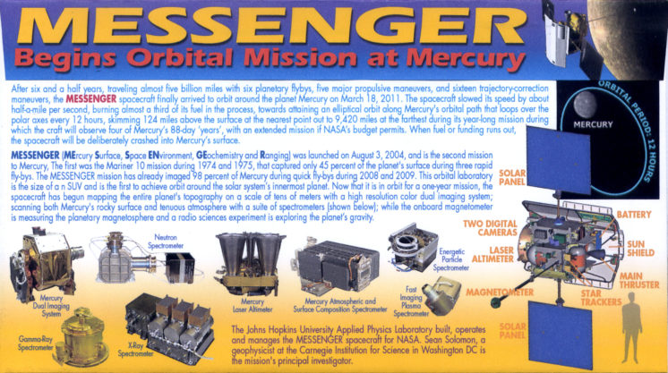 Messenger arrives at Mercury Laurel MD Mar 18 2011