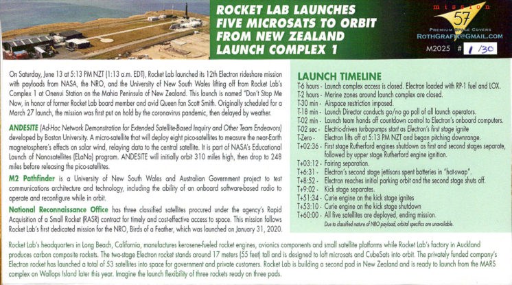 Rocket Lab 'Don't Stop Me Now' Launch Long Beach CA June 12 2020