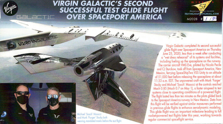 Virgin Galactic Unity Second Glide Flight at Spaceport Truth or Consequences NM June 25 2020