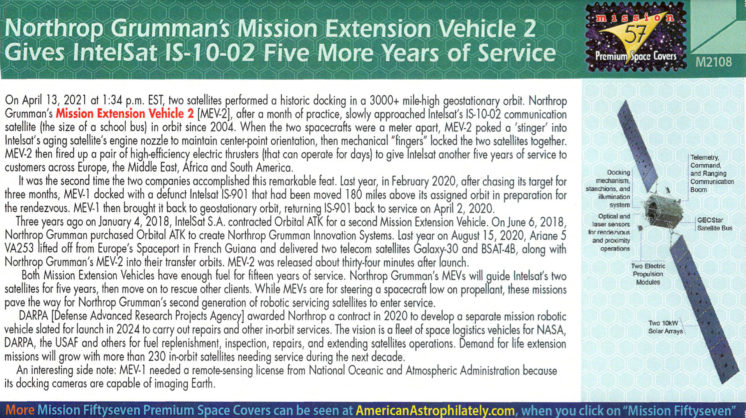 MEV2 Geostationary Docking Dulles, VA Apr 12 2021