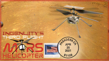 Ingenuity Mars Helicopter Flight 3 Pasadena, CA Apr 25 2021