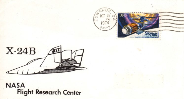 Better X-24B artwork postmarked EAFB