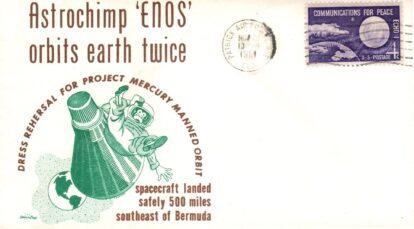 Astrochip Enos SpaceCraft cachet PAFB MC