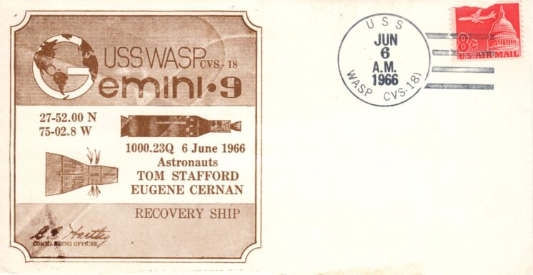 GT-IX Captains Airmail cover (damage stamp)