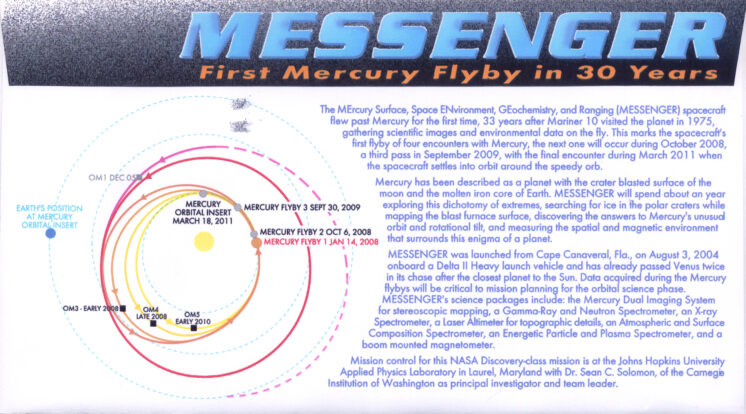 Messenger Mercury Fly-By Laurel MD Jan 14, 2008