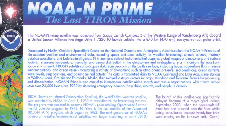 NOAA N Prime VAFB, CA Feb 6, 2009