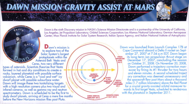 Dawn Mission Gravity Assist Pasadena CA Feb 17, 2009