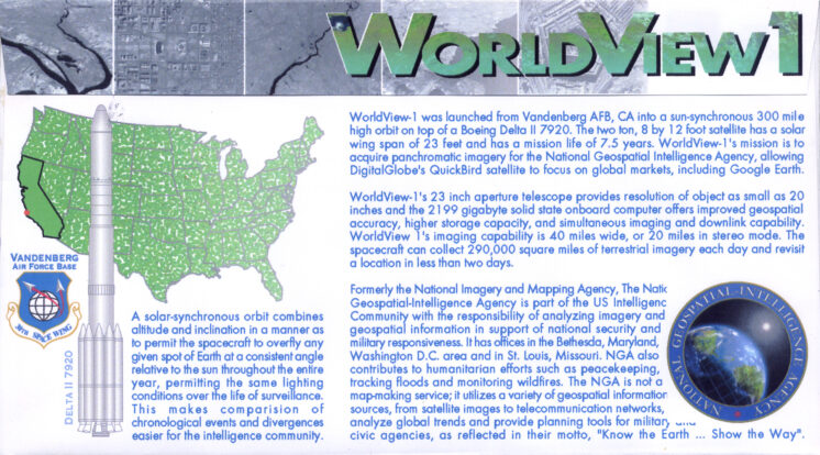 World View 1 VAFB CA Sep 18, 2007