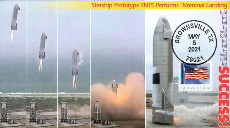 Starship Prototype SN15 Nominal Landing Brownsville TX May 5, 2021
