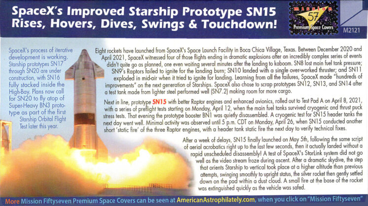 Starship Prototype SN15 Nominal Landing Brownsville TX May 5, 2021