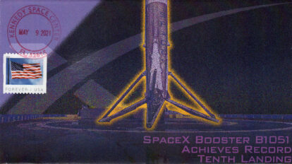 SpaceX Booster B1051 Landing KSC FL May 9, 2021