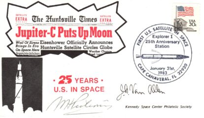 25th anniversary Explorer 1 postmarked CC