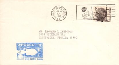 AP-6 KSC Official postally used