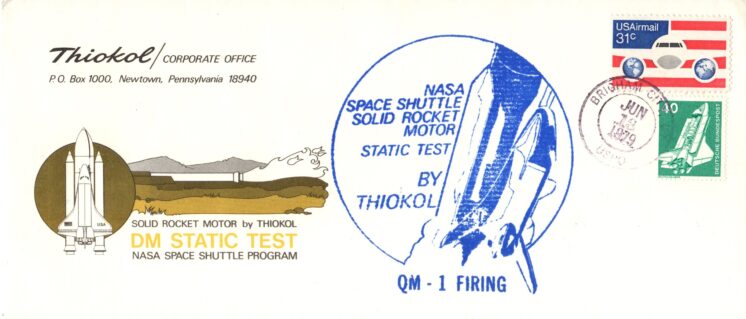 Thiokol DM static test QM-1