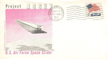 SpaceCraft cachet for Sept 1963 ASSET flight