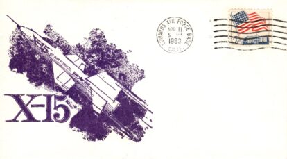 X-15 with printed cachet Apr 1963