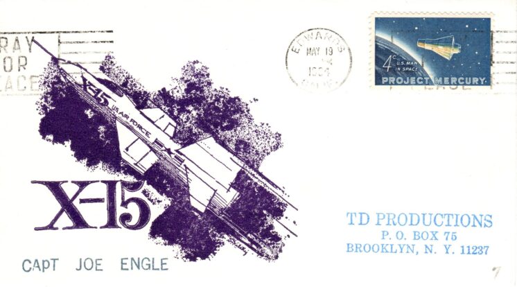 X-15 Joe Engle on printed cachet