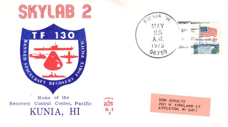 Skylab 2 Kunia HI addressed to Don Schultz